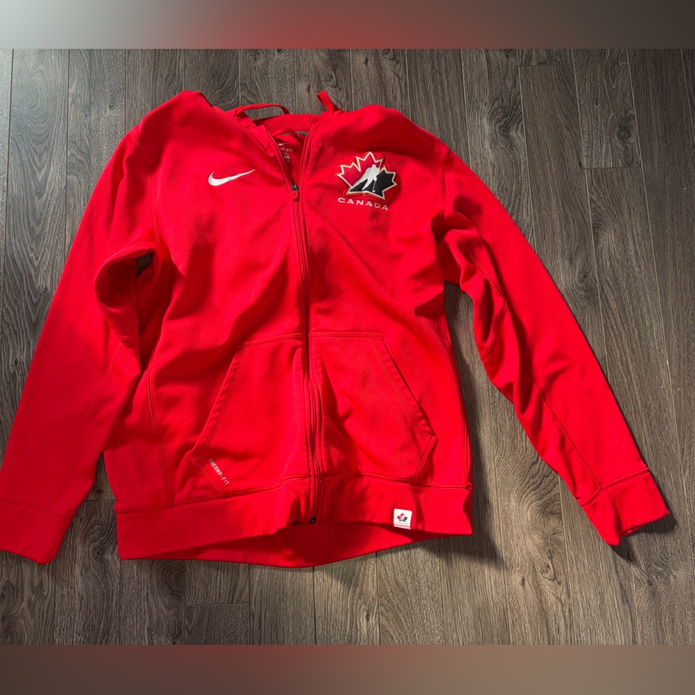 Nike Therma-Fit Red Jacket with Canada Logo